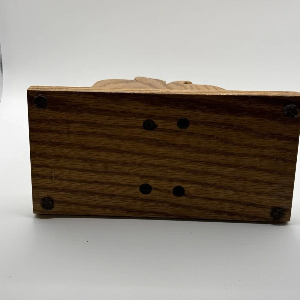 Handmade wooden apple